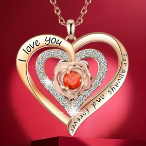 1pc Fashion and Delicate Heart Pendant Necklace, Perfect Anniversary, Gifts Mother's Day, and Birthday Giftniche Style,Exquisite